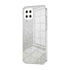 For Samsung Galaxy M53 5G Gradient Glitter Powder Electroplated Phone Case(Transparent) - 1