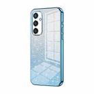 For Samsung Galaxy S24 5G Gradient Glitter Powder Electroplated Phone Case(Blue) - 1