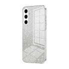 For Samsung Galaxy C55 Gradient Glitter Powder Electroplated Phone Case(Transparent) - 1