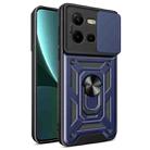 For vivo V25 5G/V25e 4G/X80 Lite 5G Sliding Camera Cover Design TPU+PC Phone Case(Blue) - 1