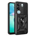 For vivo S17 Pro 5G/V29 5G Sliding Camera Cover Design TPU+PC Phone Case(Black) - 1