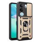 For vivo S17 Pro 5G/V29 5G Sliding Camera Cover Design TPU+PC Phone Case(Gold) - 1