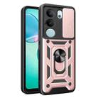 For vivo S17 Pro 5G/V29 5G Sliding Camera Cover Design TPU+PC Phone Case(Rose Gold) - 1