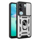 For vivo S17 Pro 5G/V29 5G Sliding Camera Cover Design TPU+PC Phone Case(Silver) - 1