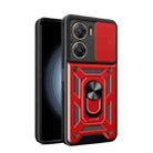 For vivo V29e 5G Global Sliding Camera Cover Design TPU+PC Phone Case(Red) - 1