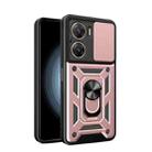 For vivo V29e 5G Global Sliding Camera Cover Design TPU+PC Phone Case(Rose Gold) - 1