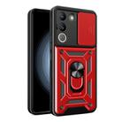 For vivo V29e Southeast Asian / Y200 5G Sliding Camera Cover Design TPU+PC Phone Case(Red) - 1