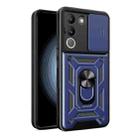 For vivo V29e Southeast Asian / Y200 5G Sliding Camera Cover Design TPU+PC Phone Case(Blue) - 1