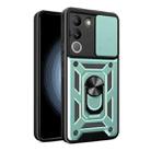 For vivo V29e Southeast Asian / Y200 5G Sliding Camera Cover Design TPU+PC Phone Case(Green) - 1