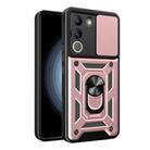 For vivo V29e Southeast Asian / Y200 5G Sliding Camera Cover Design TPU+PC Phone Case(Rose Gold) - 1