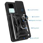 For vivo V30 / V30 Pro Sliding Camera Cover Design TPU+PC Phone Case(Black) - 3