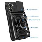 For vivo Y03 Sliding Camera Cover Design TPU+PC Phone Case(Black) - 3