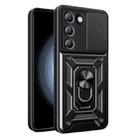 For vivo V30 Lite 5G India / Y100 IDN Sliding Camera Cover Design TPU+PC Phone Case(Black) - 1