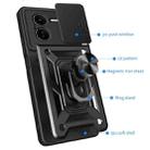 For vivo iQOO Z9x Sliding Camera Cover Design TPU+PC Phone Case(Black) - 3