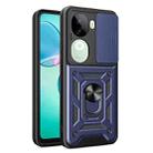 For vivo iQOO Z9s 5G Global Sliding Camera Cover Design TPU+PC Phone Case(Blue) - 1