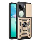 For vivo iQOO Z9s 5G Global Sliding Camera Cover Design TPU+PC Phone Case(Gold) - 1