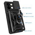 For vivo Y28 4G Sliding Camera Cover Design TPU+PC Phone Case(Black) - 3