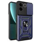 For vivo iQOO Z7 Pro 5G Global Sliding Camera Cover Design TPU+PC Phone Case(Blue) - 1