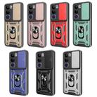 For vivo V40 Lite 5G IDN Sliding Camera Cover Design TPU+PC Phone Case(Green) - 2