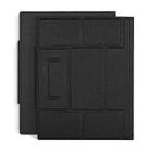 Magnetic PU Leather Tablet Laptop Folding Holder(Black) - 1