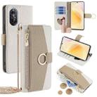 For Huawei nova 8 Crossbody Litchi Texture Leather Phone Case(White) - 1