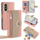 For Huawei nova 10 Crossbody Litchi Texture Leather Phone Case(Pink) - 1