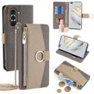 For Huawei nova 10 Pro Crossbody Litchi Texture Leather Phone Case(Grey) - 1