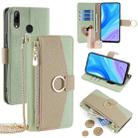 For Huawei P Smart Z / Enjoy 10 Plus Crossbody Litchi Texture Leather Phone Case(Green) - 1