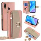 For Huawei P Smart Z / Enjoy 10 Plus Crossbody Litchi Texture Leather Phone Case(Pink) - 1