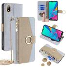 For Huawei Y5 2019 / Honor 8S Crossbody Litchi Texture Leather Phone Case(Blue) - 1