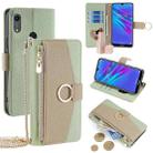 For Huawei Y6 2019 / Y6s 2019 Crossbody Litchi Texture Leather Phone Case(Green) - 1