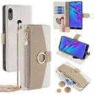 For Huawei Y6 2019 / Y6s 2019 Crossbody Litchi Texture Leather Phone Case(White) - 1