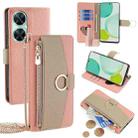 For Huawei Enjoy 60 Pro/Nova 11i/Maimang 20 Crossbody Litchi Texture Leather Phone Case(Pink) - 1