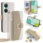 For Huawei Enjoy 60 Pro/Nova 11i/Maimang 20 Crossbody Litchi Texture Leather Phone Case(White) - 1