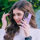 For Xiaomi Redmi Note 12 Pro 5G Global Organ Card Bag Ring Holder PU Phone Case(Purple) - 7
