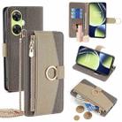 For OnePlus Nord CE 3 Lite  5G Crossbody Litchi Texture Leather Phone Case(Grey) - 1