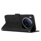 For Tecno Camon 40 Premier Skin Feel Heart Embossed Leather Phone Case with Long Lanyard(Black) - 3