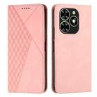 For Tecno Spark Go 2024 / POP 8 Diamond Splicing Skin Feel Magnetic Leather Phone Case(Rose Gold) - 1