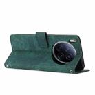 For Tecno Camon 40 Premier Skin Feel Stripe Pattern Leather Phone Case with Long Lanyard(Green) - 3