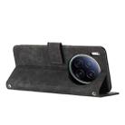 For Tecno Camon 40 Premier Skin Feel Stripe Pattern Leather Phone Case with Long Lanyard(Black) - 3