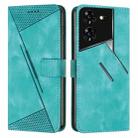 For Tecno Pova 5 Pro Dream Triangle Leather Phone Case with Long  Lanyard(Green) - 1