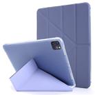For iPad Pro 11 (2020/2018) / Air 2020 10.9 Multi-folding Horizontal Flip PU Leather + Shockproof TPU Tablet Case with Holder & Pen Slot(Purple) - 1