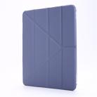 For iPad Pro 11 (2020/2018) / Air 2020 10.9 Multi-folding Horizontal Flip PU Leather + Shockproof TPU Tablet Case with Holder & Pen Slot(Purple) - 2