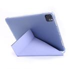 For iPad Pro 11 (2020/2018) / Air 2020 10.9 Multi-folding Horizontal Flip PU Leather + Shockproof TPU Tablet Case with Holder & Pen Slot(Purple) - 3