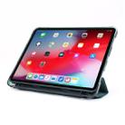For iPad Pro 12.9 (2020/2018) Multi-folding Horizontal Flip PU Leather + Shockproof TPU Case with Holder & Pen Slot(Dark Blue) - 4