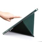 For iPad Pro 12.9 (2020/2018) Multi-folding Horizontal Flip PU Leather + Shockproof TPU Case with Holder & Pen Slot(Dark Blue) - 6