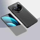 For vivo X100 Pro Armor Clear TPU Hybrid PC Phone Case(Matte Black) - 1