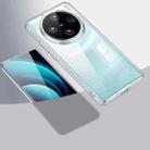 For vivo X100 Pro Armor Clear TPU Hybrid PC Phone Case(Clear) - 1