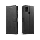 For Samsung Galaxy A21s LC.IMEEKE Calf Texture Horizontal Flip Leather Case, with Holder & Card Slots & Wallet(Black) - 1