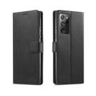 For Samsung Galaxy Note 20 Ultra LC.IMEEKE Calf Texture Horizontal Flip Leather Case, with Holder & Card Slots & Wallet(Black) - 1